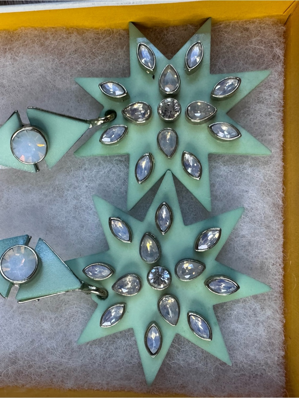 BaubleBar Mint Starburst Drop Earrings - Picture 4 of 4